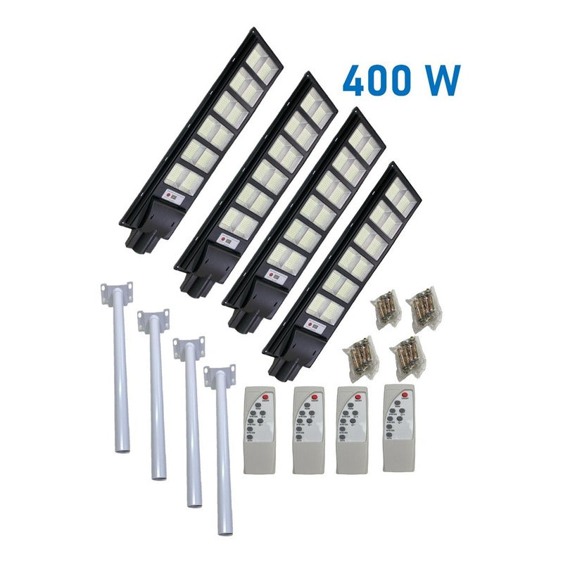 Pack X4 Foco Solar 400w Foco Led Focos Solares Potentes
