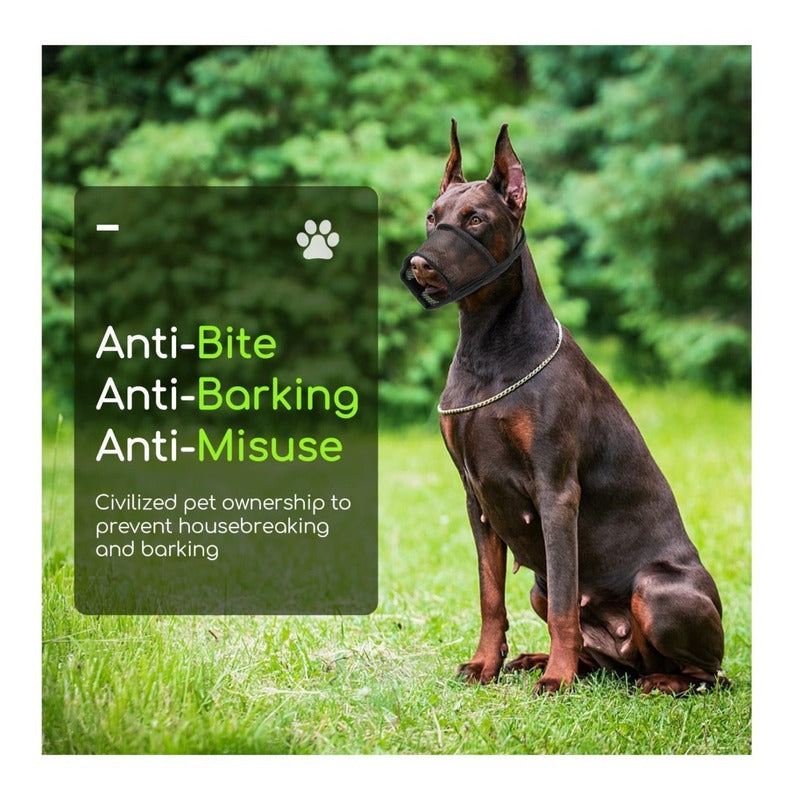 Bozal Para Perros Bozal De Tela Ajustable Grande Mediano