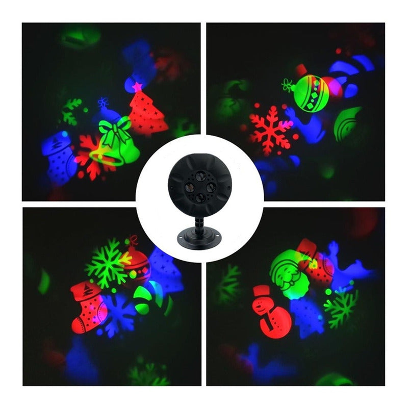 Adorno Navidad Exterior Luces Navideña Proyector De Navidad