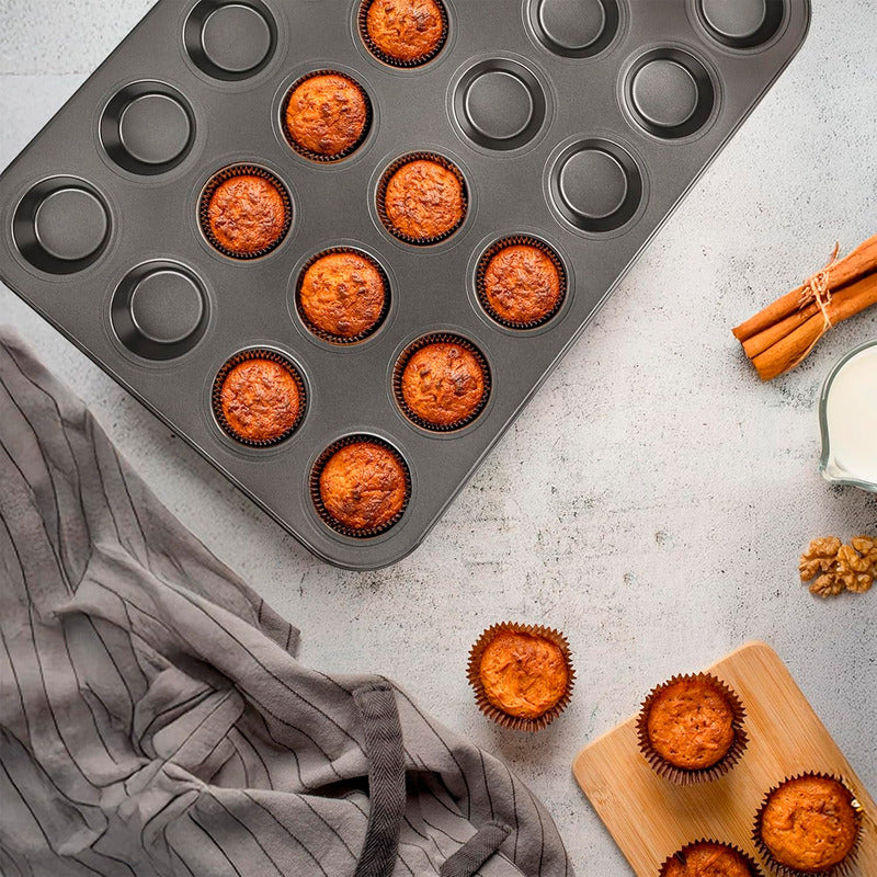Molde Cupcake Moldes Muffins Baratos Moldes 24 Mini Cupcake Arcashopping Molde Para Magdalenas Molde Antiaderente 24 Cupcakes Moldes De Metal 24 Tazas Moldes Bandeja Para Hornear