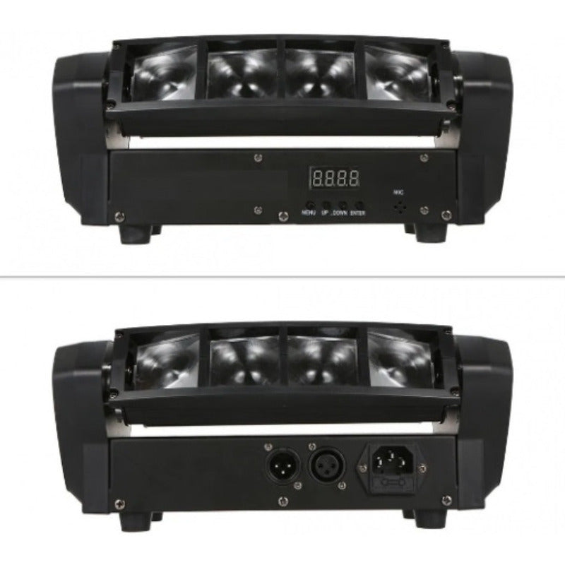 Cabeza Móvil Led Spider Dmx 8x3w Luz Dj Disco Led Beam Rgbw