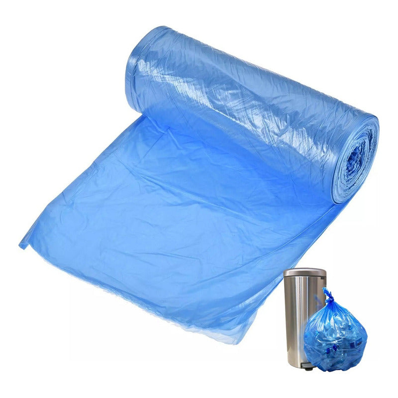 Bolsas De Basura 50x45cm Bolsas Plásticas Azules 50 Unidades