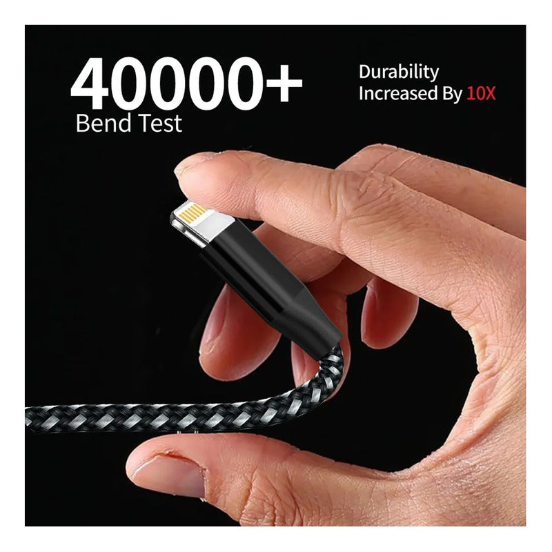 Cable Para Lightning Usb Cable Carga Rapida 3 Metros