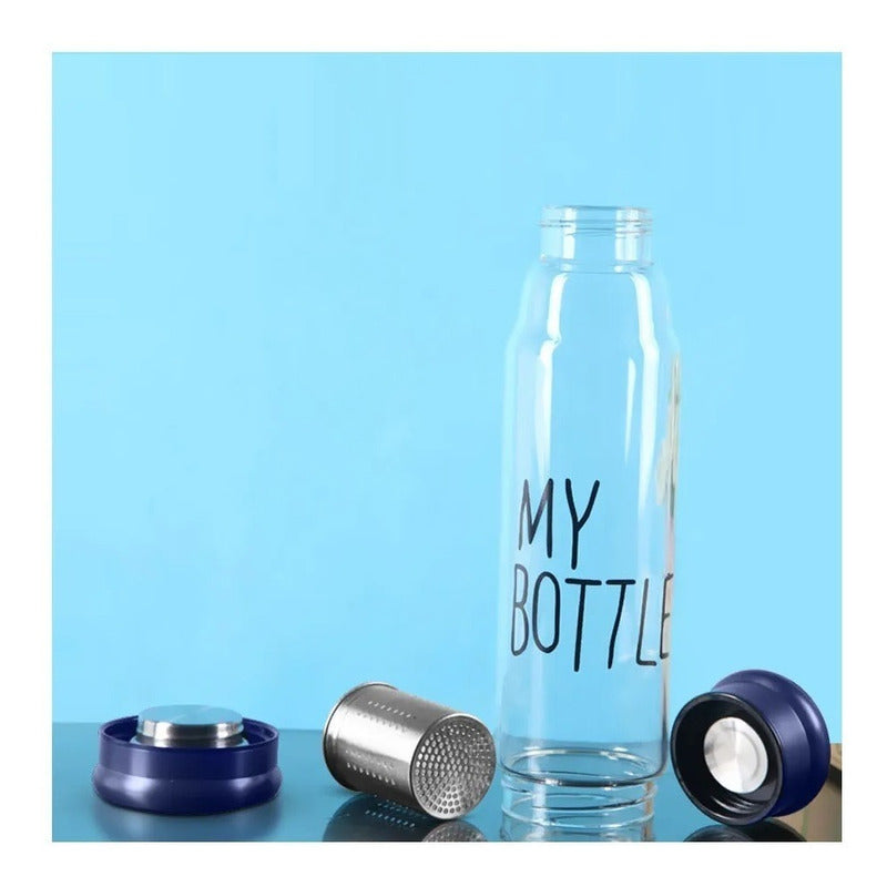 Botella Infusor De Vidrio Infusor De Te Con Funda 550ml