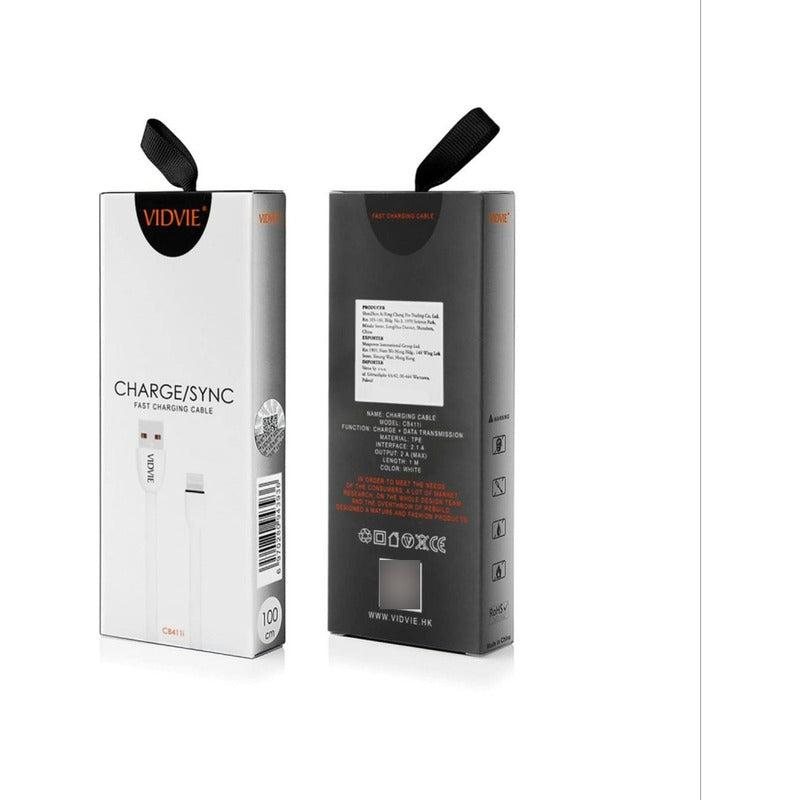 Cable Carga Rapida Tipo Lightning 2.1a Cable Usb 1 Metro