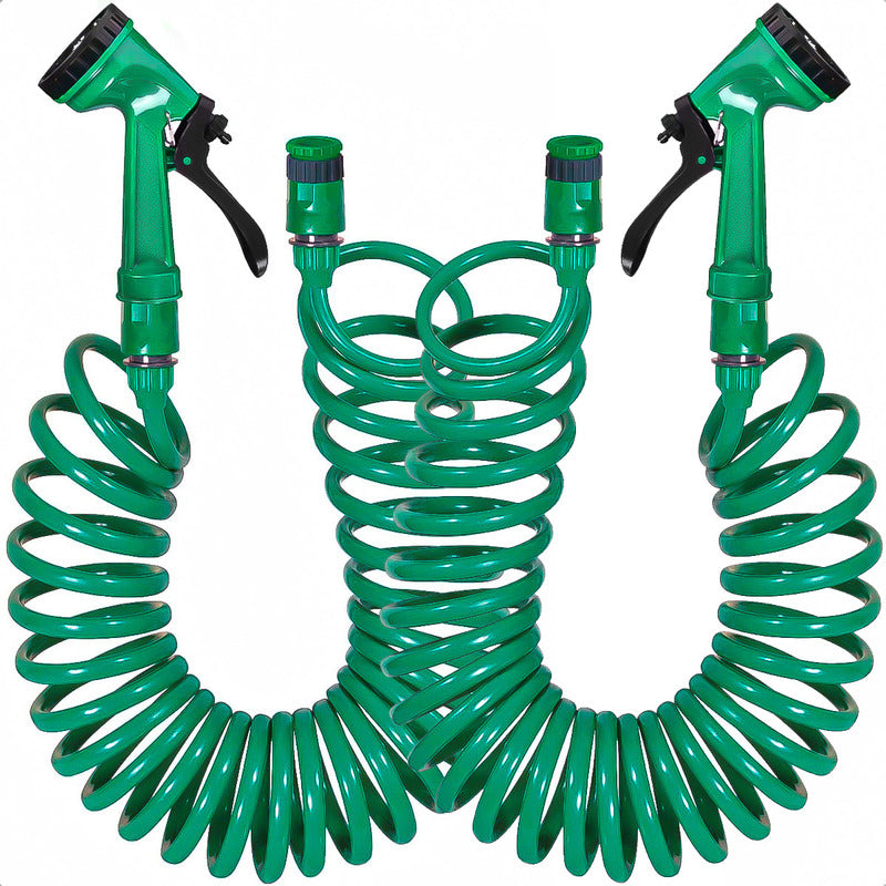 Pack X2 Manguera Espiral Riego Retratil 15 Mtrs Manguera Exp
