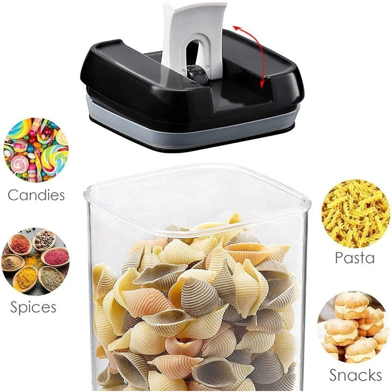 Set 5 Contenedores Hermeticos Organizador Cocina Tapper Acri