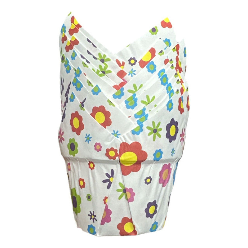 Pack X24 Capsula Para Hornear Capsulas Cupcakes Tulipanes Cu