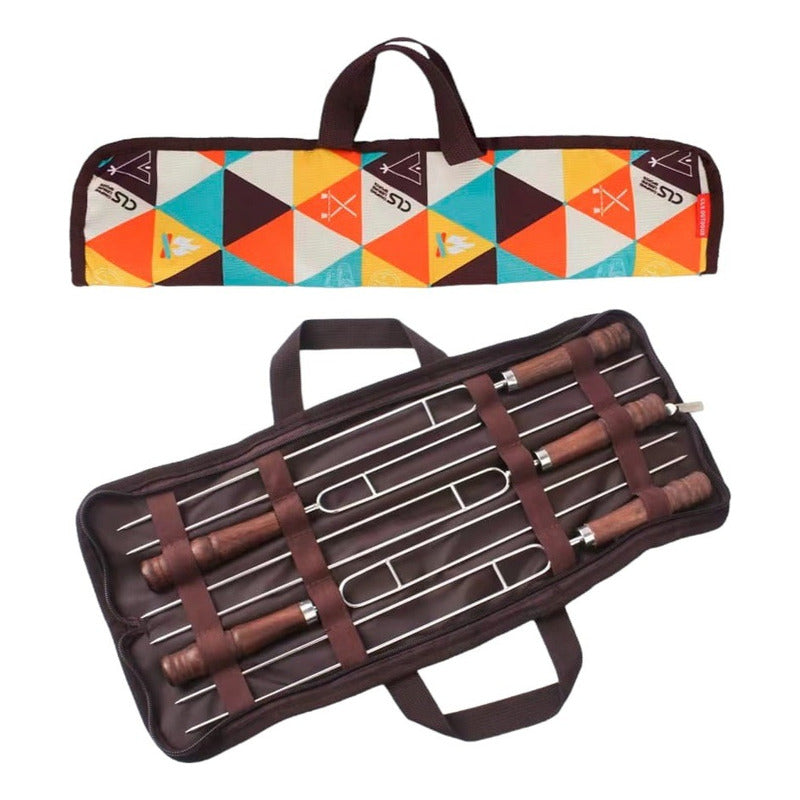 Set 5 Brochetas En Forma De U Para Asado Pinchos Anticucho