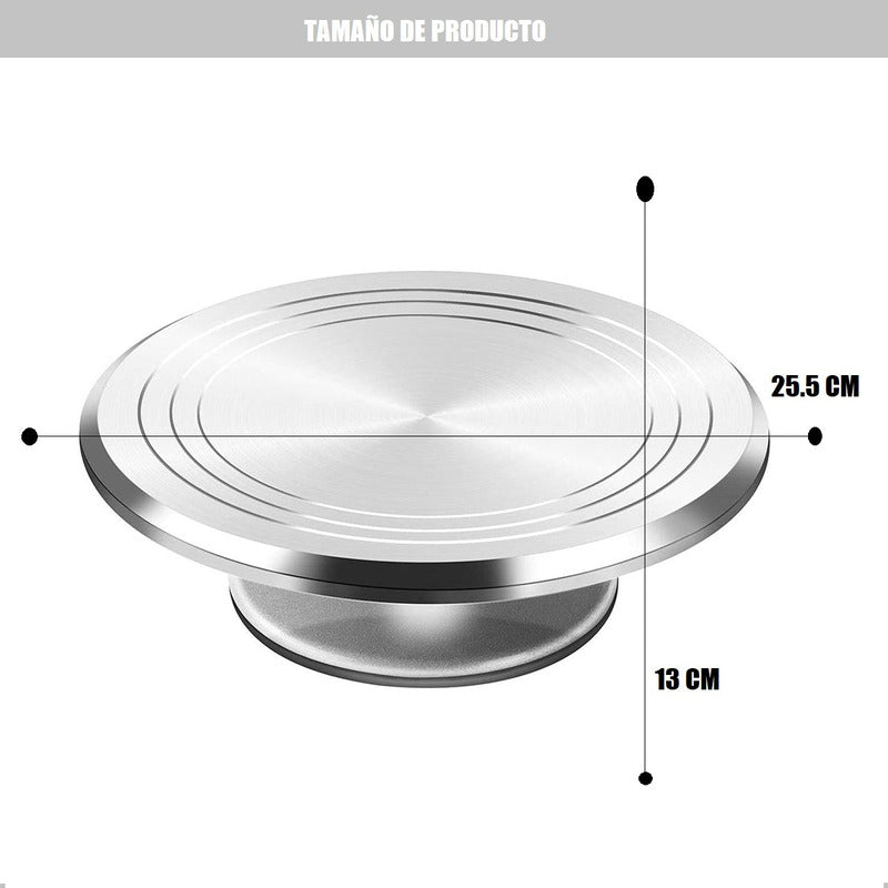 Base Giratoria Para Tortas Base Repostería Metal Profesional