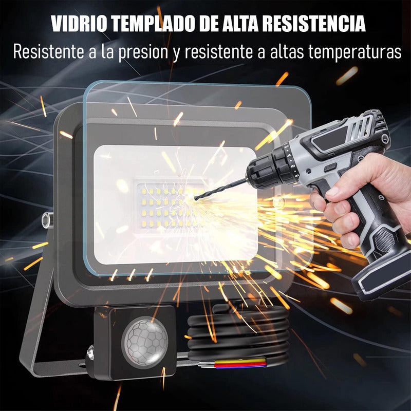 Reflector Foco Led Sensor Movimiento Proyector Focos Led 50w Arcashopping Luminaria Led Exterior Focos Led 50 Watts Foco Led Sensor Movimiento Hogar Iluminacion De Exterior Foco Led 50w