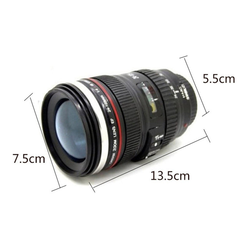 Tazon Taza Cafe Mug Tipo Lente De Camara Fotografica Alumini