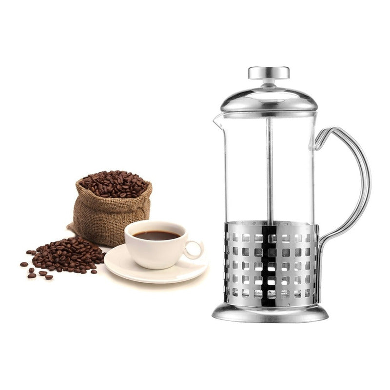 Cafetera Francesa Prensa De Émbolo Acero Inoxidable 600 Ml