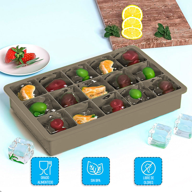Molde De Hielo Cubetas De Hielo Bandeja Silicona Para Hielo Arcashopping Cubetas Hielo Silicona Molde Para Hielo Molde 15 Cubitos De Hielo Molde De Silicona Para Hielo Moldes De Hielo