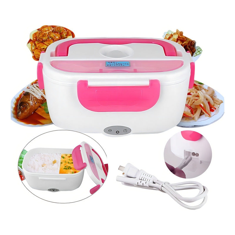 Lonchera Electrica Portatil Calentador Portatil Lunch Box Color Naranja