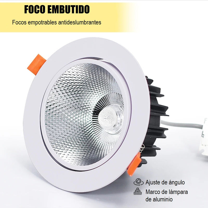 Pack X3 Focos Led Interior Embutido Foco Embutido Led 12w