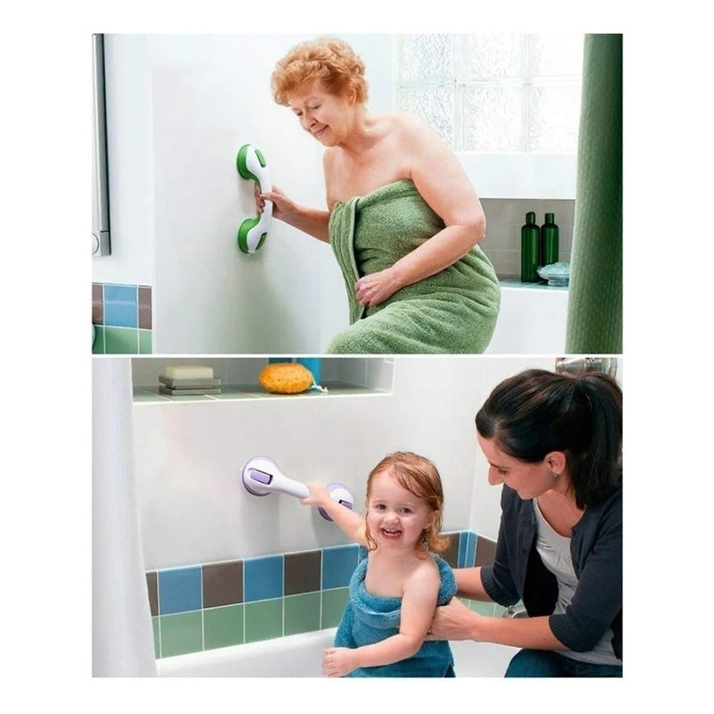 Agarradera Antideslizante Para Baño Barras De Seguridad Duch Color Blanco/gris