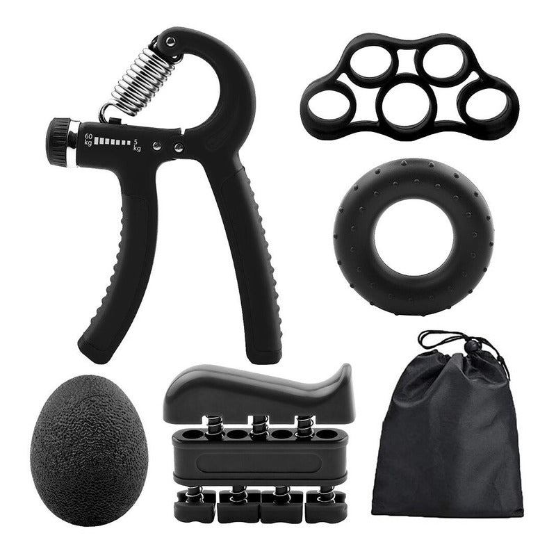 Kit Ejercitador De Manos 5 Pcs Fortalecedor Manos Ajustable