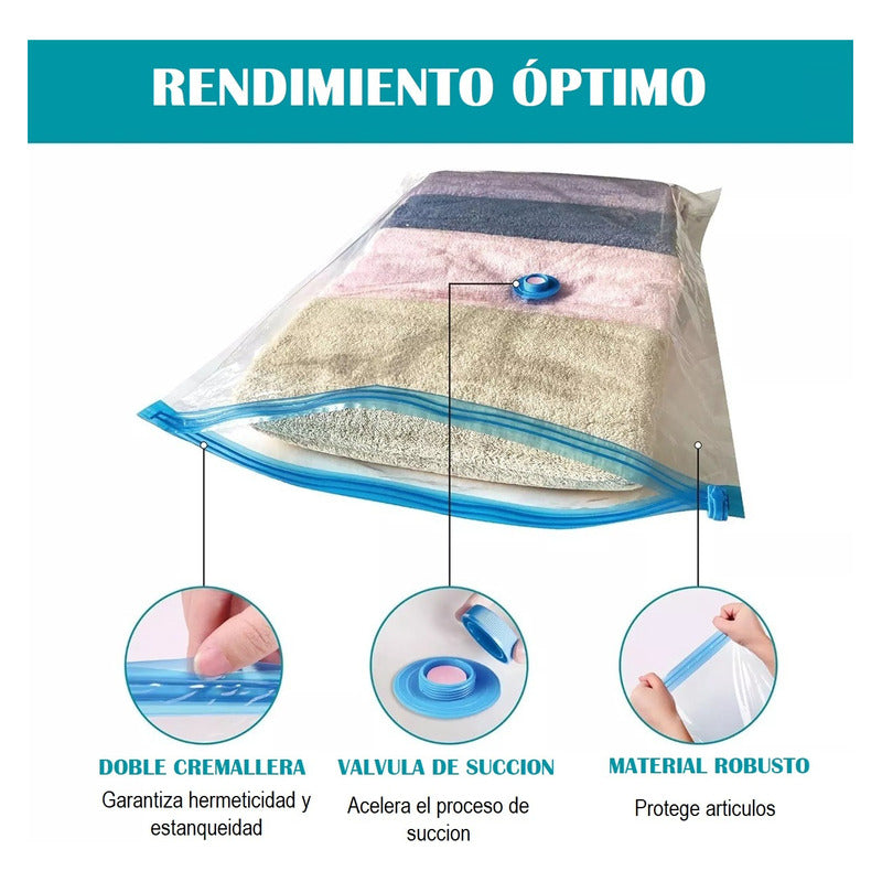 Bolsa Al Vacio 80x110 Bolsas Comprimida Ahorra Espacio