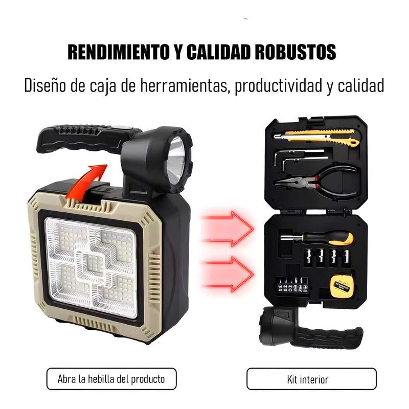 Linternas Tacticas Linterna Solar Recargable+kit Herramienta