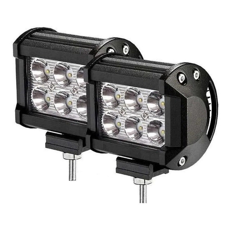 Pack X2 Neblinero Focos Led Para Auto Exterior Neblinero 18w
