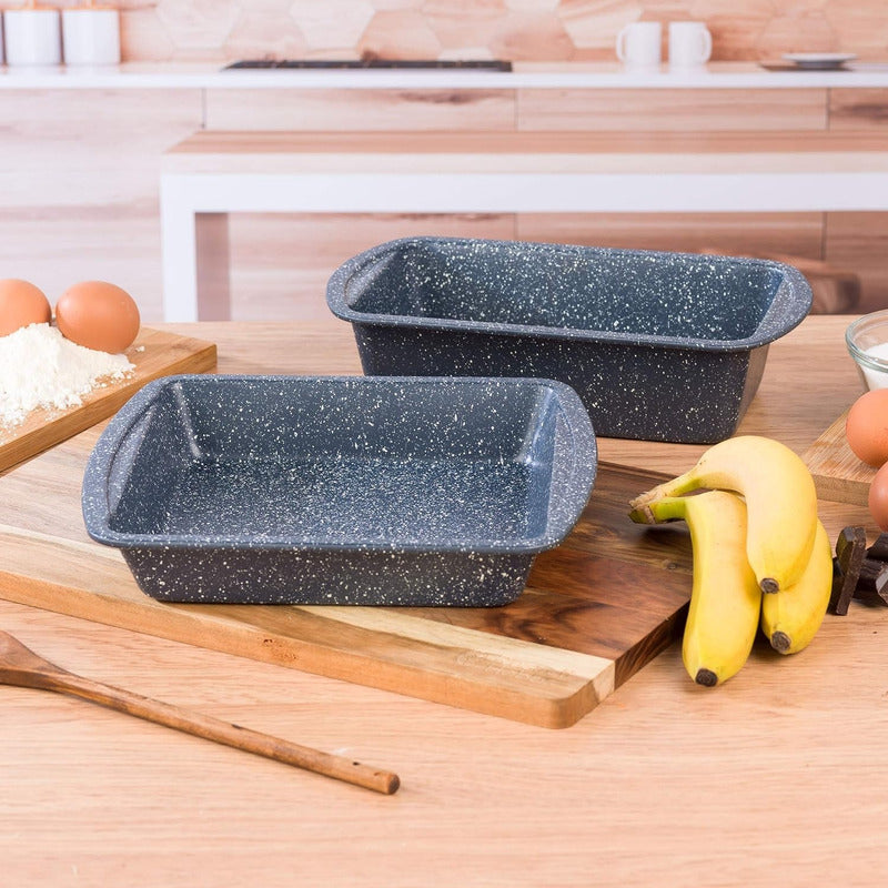 Molde Rectangular Antiadherente Moldes De Tortas Pan Gris