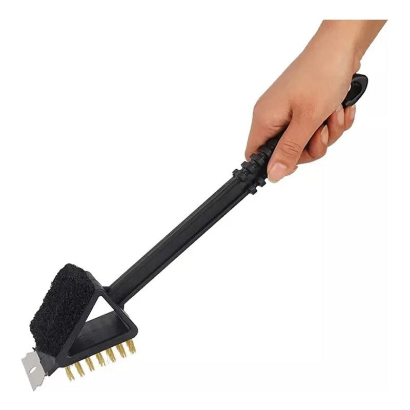 Cepillo Raspador 3 En 1 Para Limpieza De Parrillas