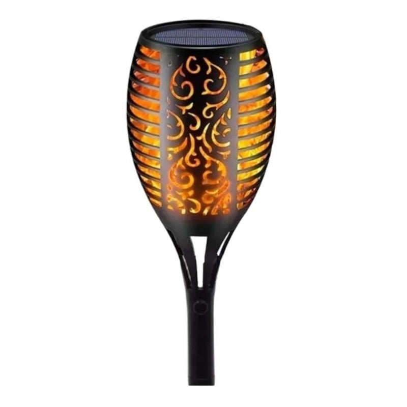 Estaca Solar Led Faroles Exterior Jardin Antorcha Estaca