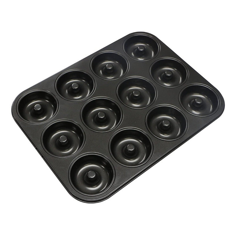 Molde Queques Anti Adherente 12 Rosquillas Tortas