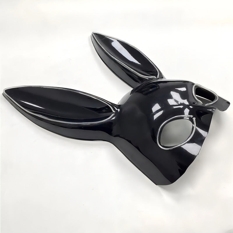 Mascara Conejita Negra Plastica Mascara Con Luces Led Coneja Haloween Arcashopping Mascara De Conejita Con Luces Mascara Para Halloween Disfraz