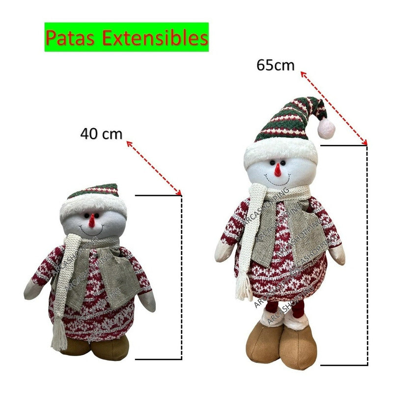 Mono Patas Largas Monitos Navideños Patas Larga Muñeco Nieve