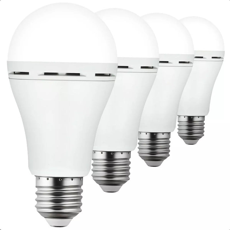 Pack X4 Ampolletas 9w Led Pack X4 220v Recargable Pack Ampolleta E27 X4 Arcashopping Pack X4 Ampolleta Recargable Ampolleta E27 Ampolleta Led 9w