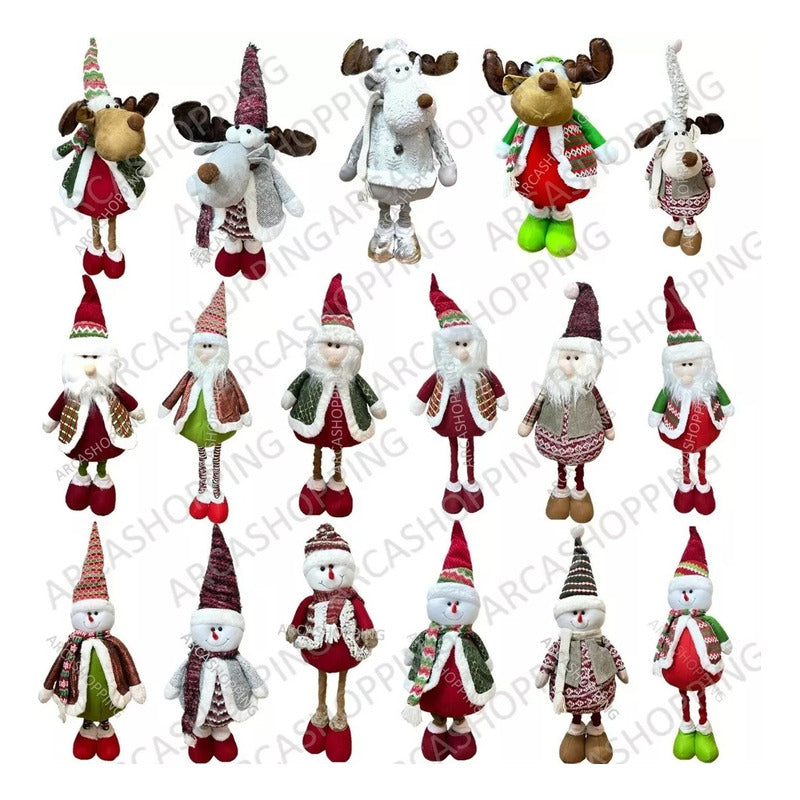 Mono Patas Largas Monitos Navideños Patas Larga Muñeco Nieve