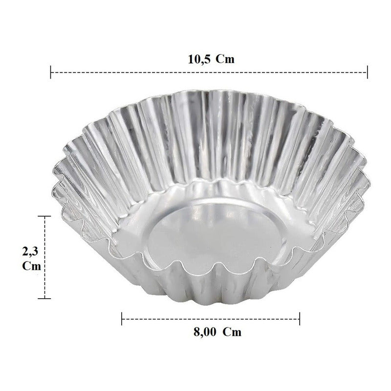Pack X24 Molde Mini Tartaleta Menaje Molde Mini Tartale 10cm