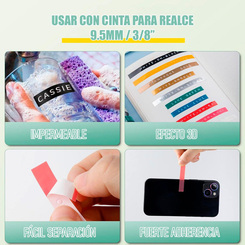Rotuladora Manual Etiquetadora En Relieve Estampadora Manual