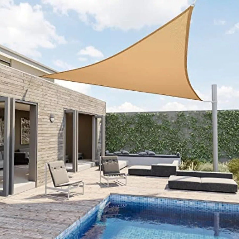 Pack X2 Toldo Vela Sombra Triangular Toldo Terraza 5x5x5m