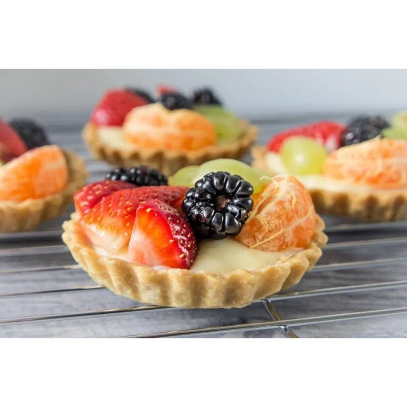4 Moldes Desmontables Para Tortas Tartas Molde Mini Tartalet