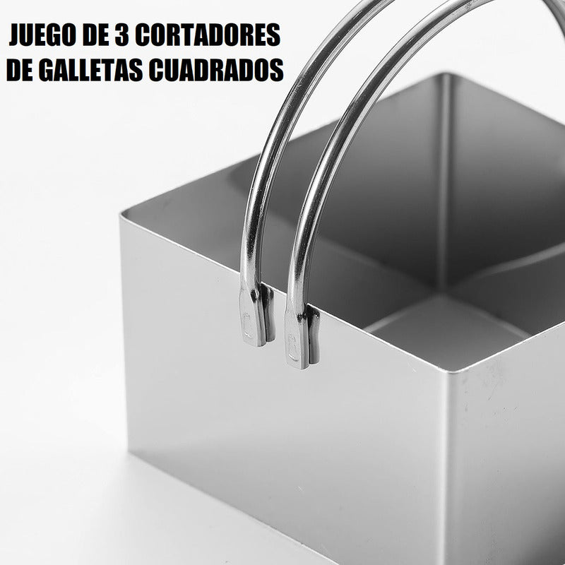 Cortador De Galleta Molde Cortador Masa De Galletas Cuadrado