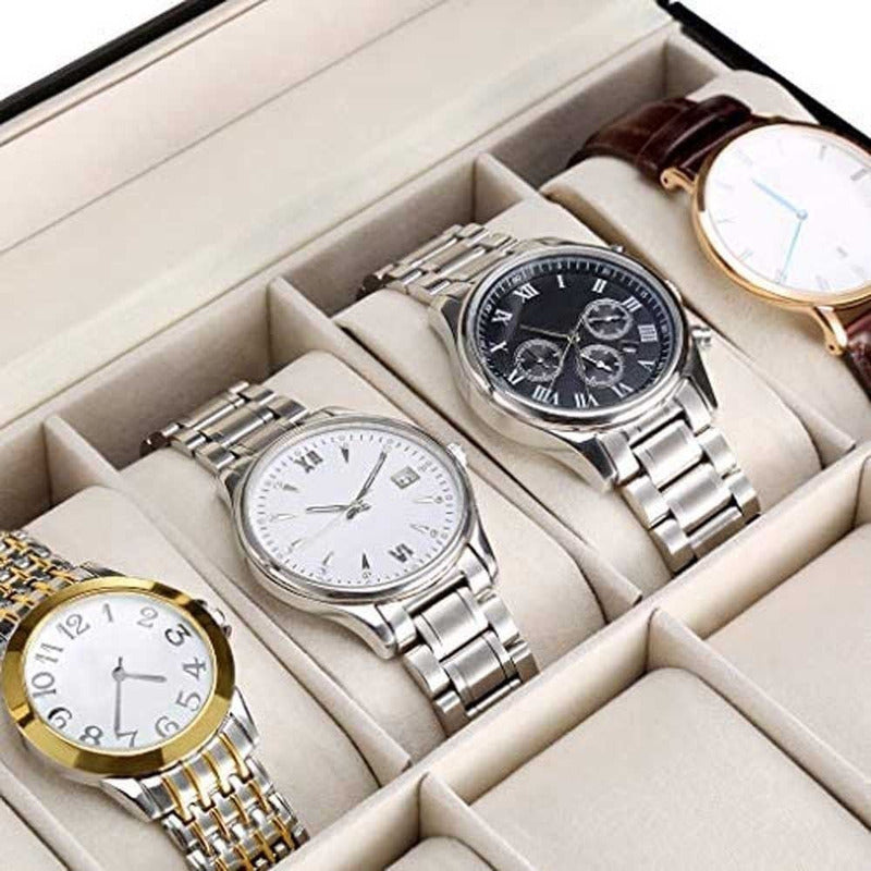 Organizador De Relojes Caja Para Guardar Reloj Estuche 24pza