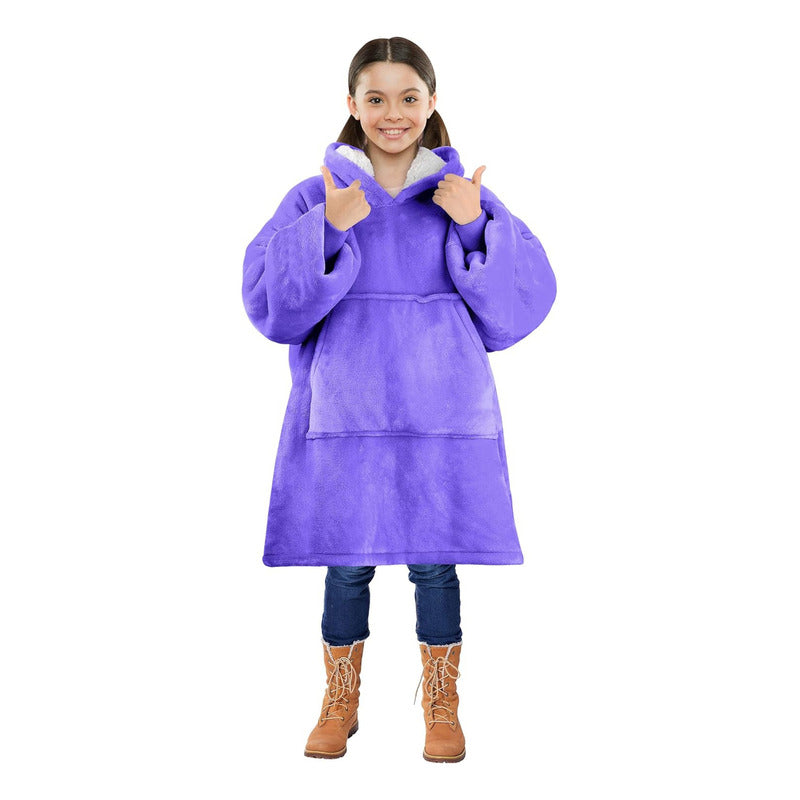 Pack X2 Poleron Peludo De Niña Poleron Con Capucha Niño Polerones Poleron Gigante Poleron Sherpa Frio Invierno Arcashopping Pijama Polar Manta Sherpa