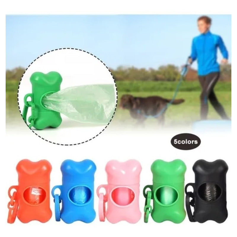 Pack Porta Bolsas Para Desechos Perros Bolsa Caca Mascotas
