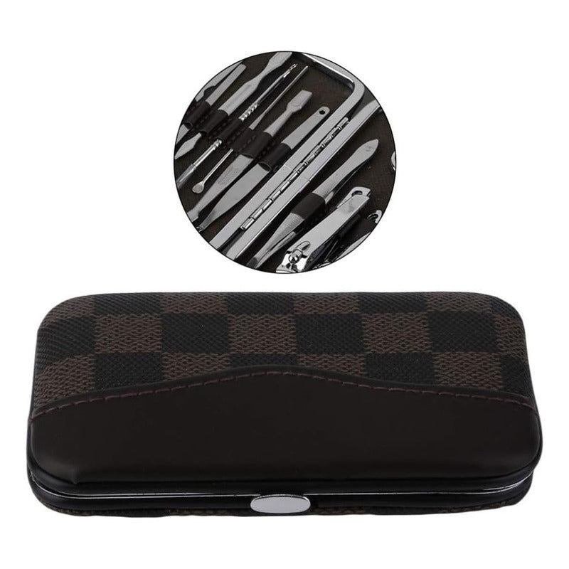 Pack X2 Set Manicure Permanente 12 Pieza Corta Cuticulas Pro