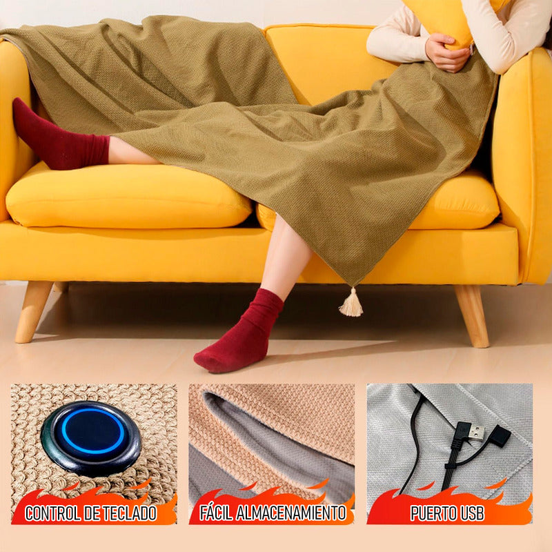 Manta Calentadora Manta Recargable Portatil Manta Calefactor Manta Arcashopping Calefactora Usb Manta Calefactora De Franela Manta Calefactora Eléctrica Chal Térmico Para Mujer