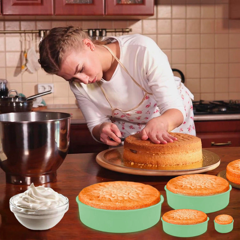 Molde Torta Redondo Molde Queque Molde Silicona Reposteria