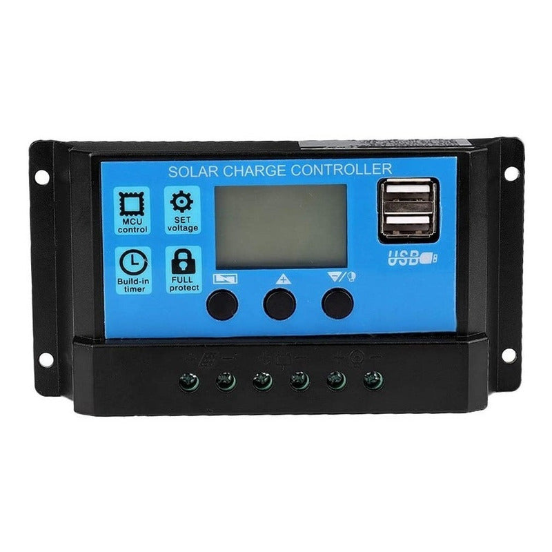 Regularor De Carga Solar 30a Controlador Panel Solar 12v 24v