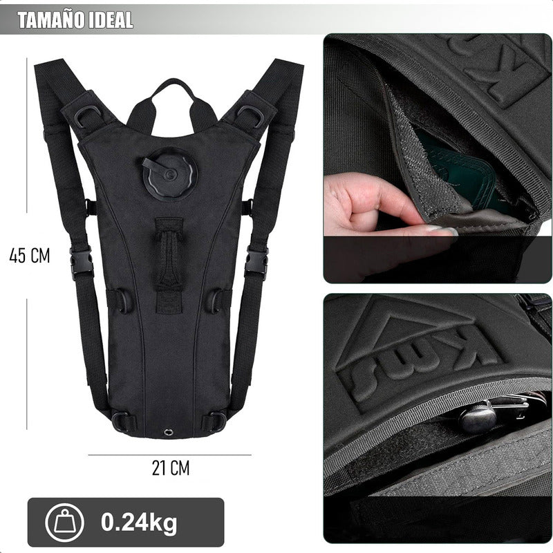 Pack Mochila Para Agua Mochila Camelback Hidratante+bolsa