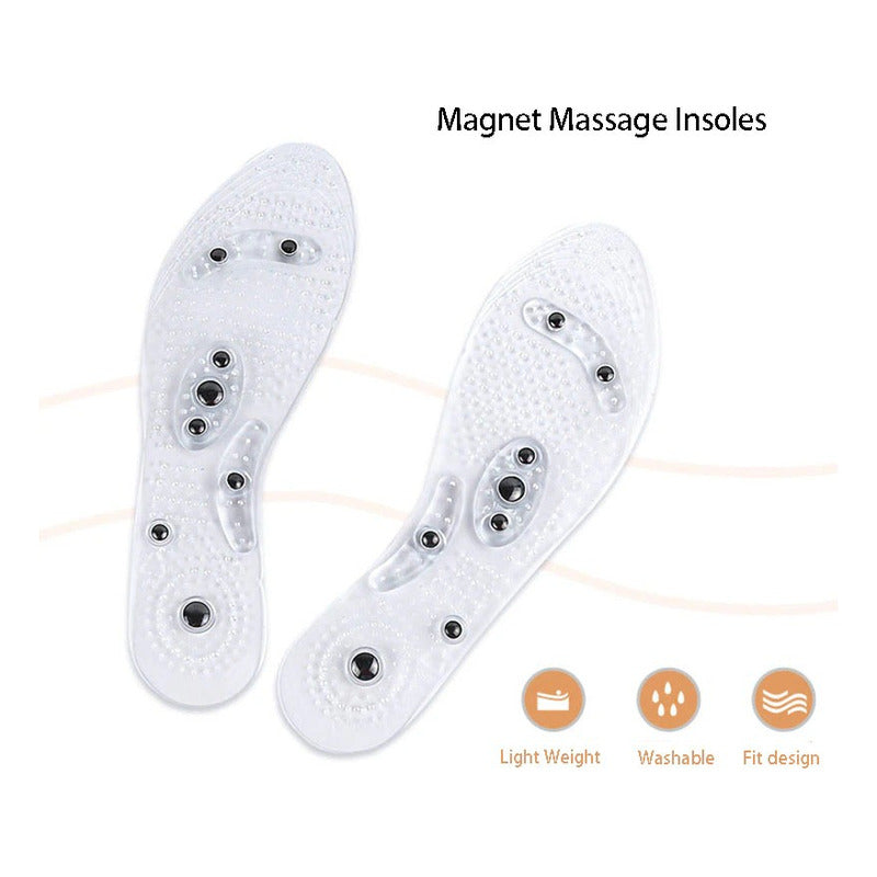 Plantillas Bio-magnética Terapia Par Gel Masajes Tamaño De La Plantilla 25cm - 27cm