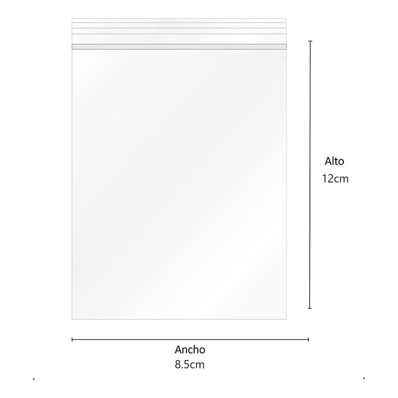 Pack 200 Bolsas Herméticas Transparente 8.5x12 Bolsa Plastic