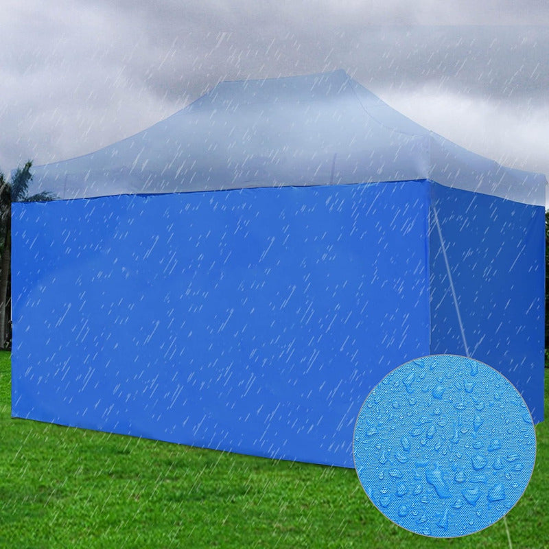 Pack X2 Repuesto Toldo Lona Lateral 3x3 Azul Laterales Toldo