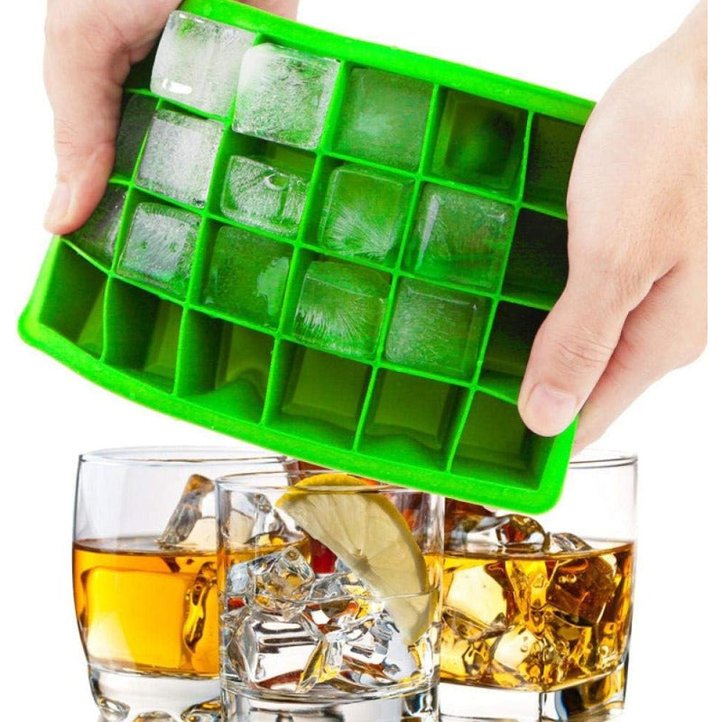 Molde Hielo Silicona Cubetera Hielo Helado Moldes 24 Cubos